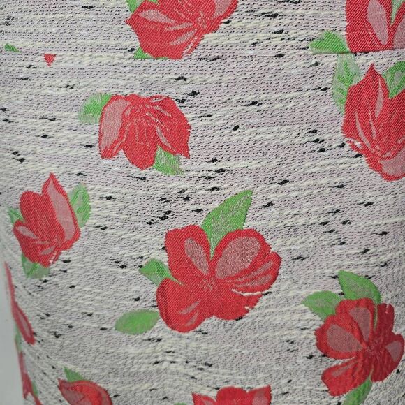 J. Crew Factory Pink Tweed Floral Pencil Skirt Size 2 - Picture 5 of 5